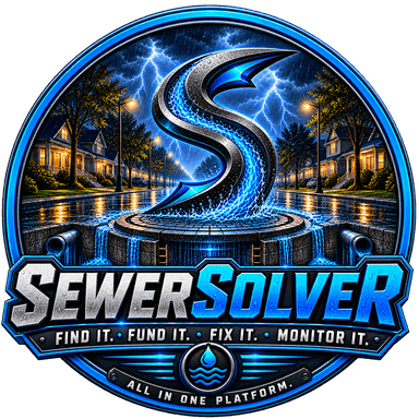 SewerSolver — Find it. Fund it. Fix it. Monitor it.